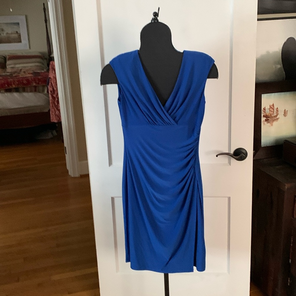 Beautiful Royal blue, business Ralph Lauren  dress, size 4, perfect condition.